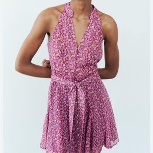 Zara Print Mini Dress. Size 5 NWT